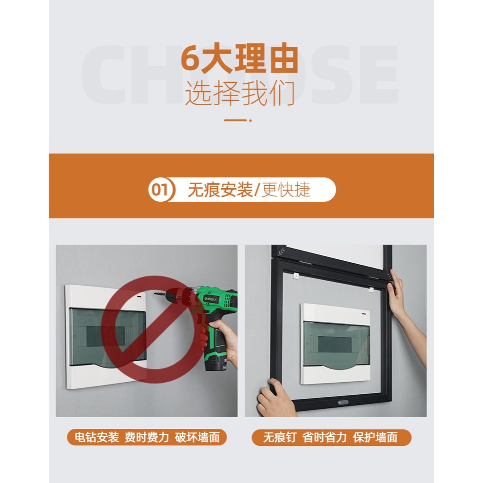 電表箱裝飾畫免打孔現代簡約遮擋配電箱北歐壁畫開關盒電源盒掛畫-細節圖7