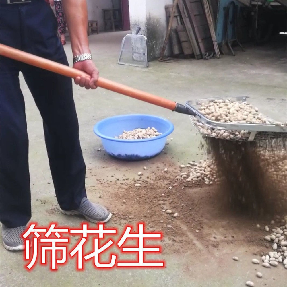 【加粗加厚】篩土神器篩花生玉米大棗板栗鐵?式漏土網農具家用-細節圖3