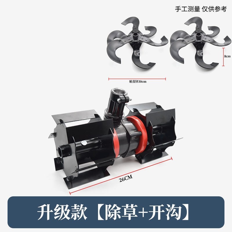 防繞草割草機背負式鋤草輪鬆土輪開溝輪配件總稱翻土耕地除草刀片-細節圖3