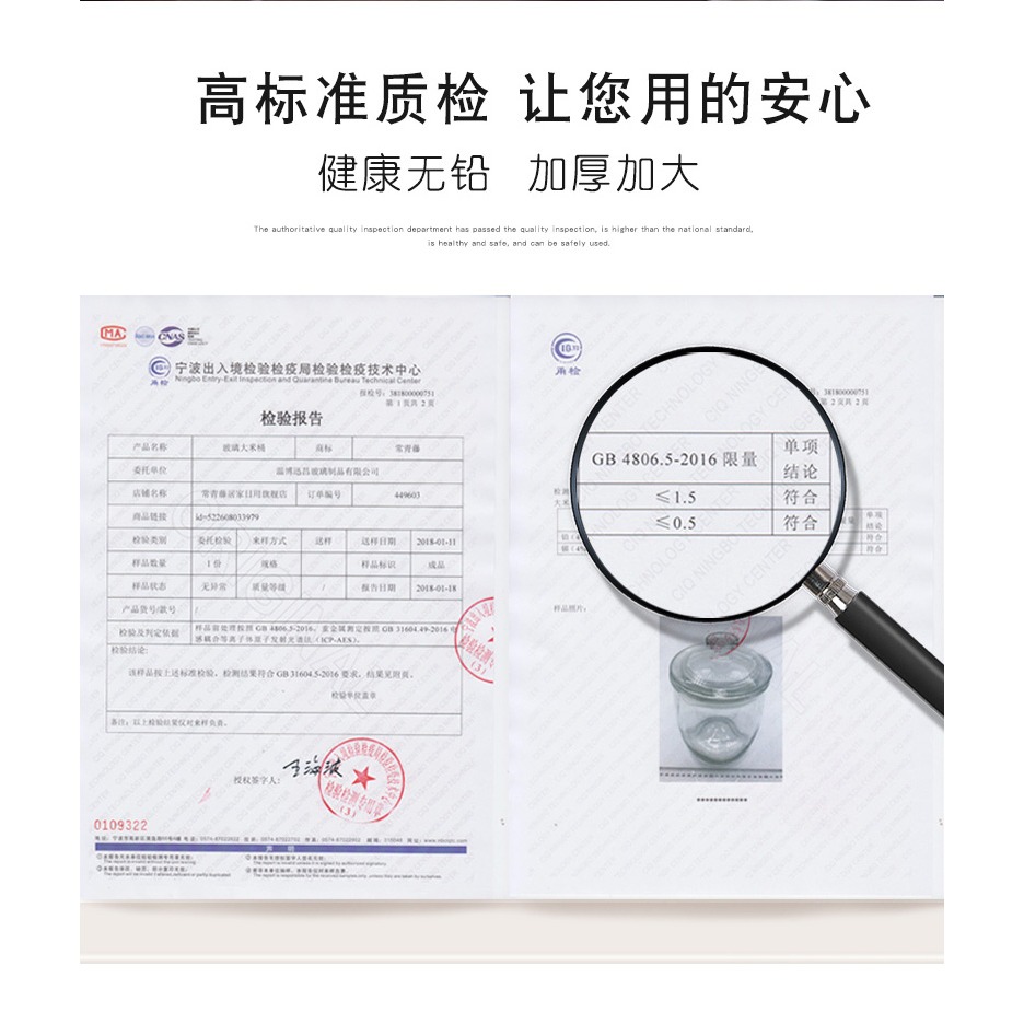 米桶家用米箱20斤裝玻璃密封罐帶蓋儲米箱10斤廚房收納防潮兩件套-細節圖8