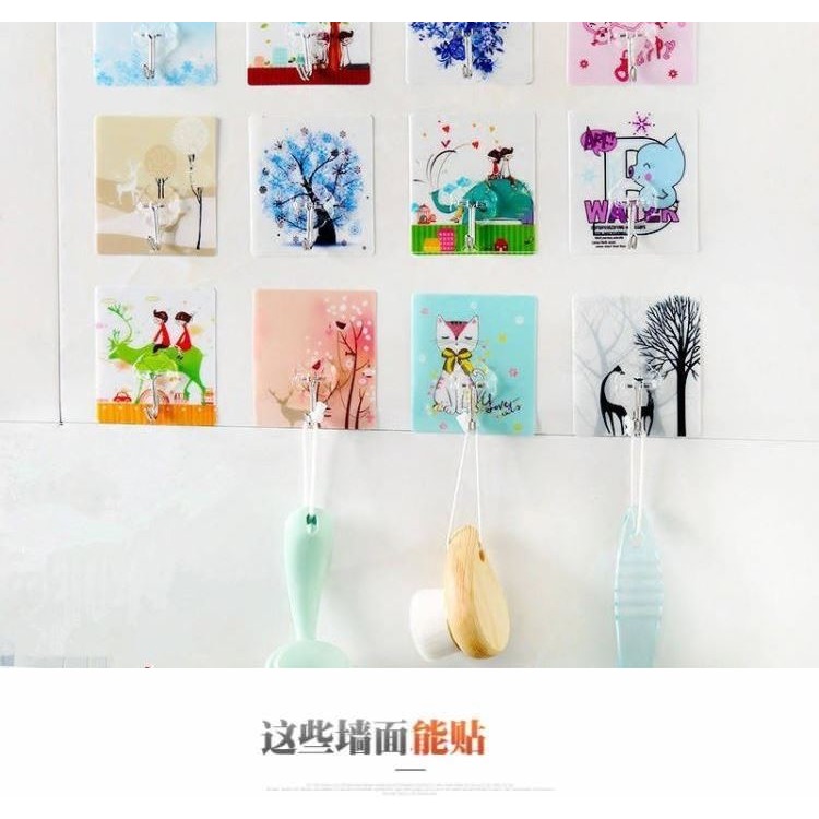 衣服拖把強力掛鉤自黏掛勾粘鉤大號壁紙粘膠寢室超強免打孔墻壁上-細節圖10