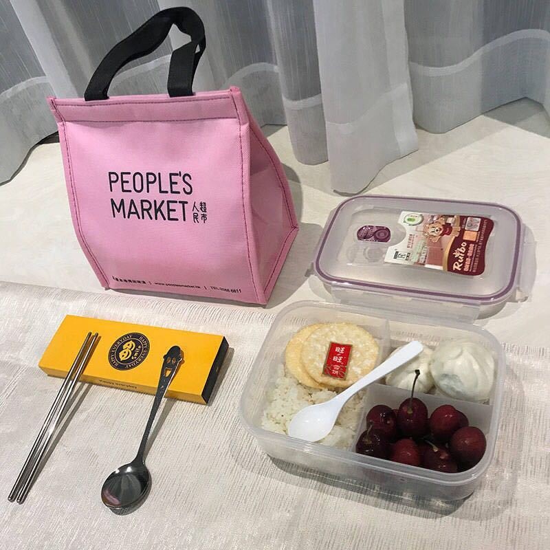 防漏便當盒多格微波爐塑料盒分隔密封盒保溫飯盒袋學生上班族飯盒-細節圖4