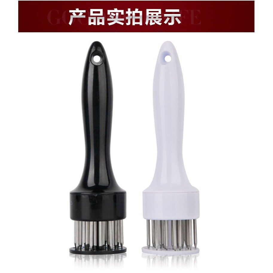 不銹鋼扎雞腿雞翅扎肉器松肉針敲肉錘廚房牛排燒烤烤肉入味扎肉針-細節圖9