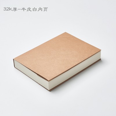 復古牛皮紙素描本16K速寫本子學生用加厚繪畫塗鴉本手繪空白塗本-細節圖7