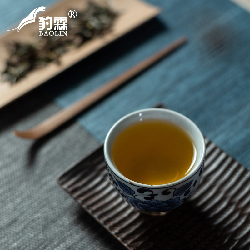 復古青花瓷器功夫茶杯陶瓷琺瑯彩泡茶盞杯單個人專用主人杯品茗杯-細節圖4
