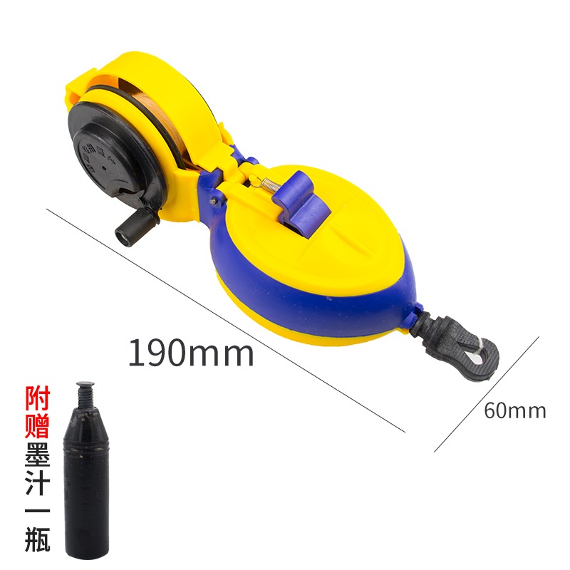 墨斗木工工具彈線器電動全自動劃線器手搖木鬥線劃線畫線器-細節圖8