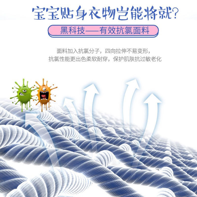 男孩兒童泳衣運動防曬短袖連體分體游泳衣褲中大童女孩速幹泳裝-細節圖5