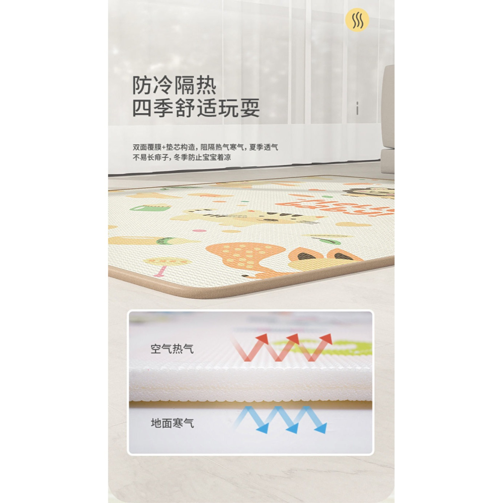 寶寶爬行地墊爬爬墊特價清倉家用嬰兒加厚特厚爬行墊泡沫批發墊子-細節圖9