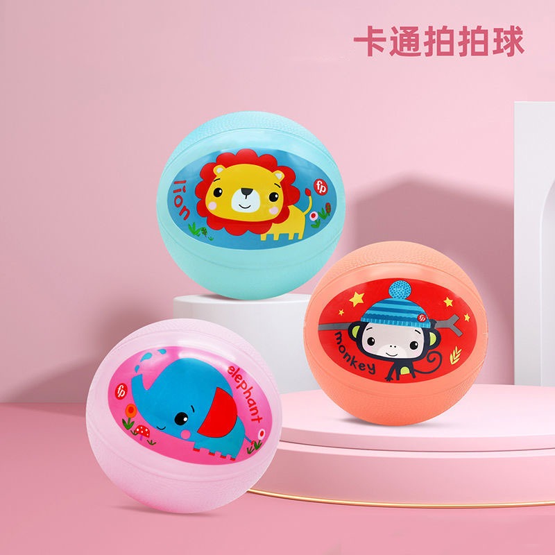 兒童靜音籃球小皮球嬰兒靜音拍拍球幼兒園皮球2號寶寶玩具球1-3歲-細節圖2