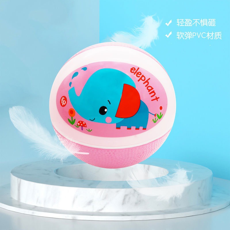 兒童靜音籃球小皮球嬰兒靜音拍拍球幼兒園皮球2號寶寶玩具球1-3歲-細節圖3
