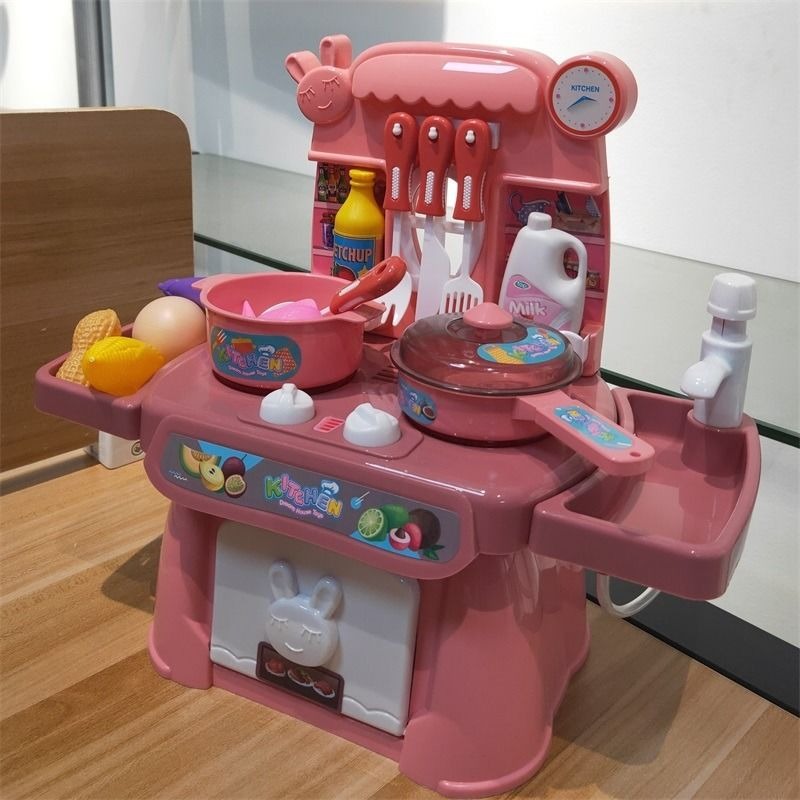 過家家廚房兒童玩具彩色男女孩仿真做飯煮飯寶寶餐具3-6歲玩具-細節圖5