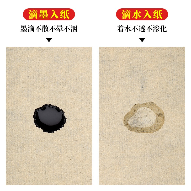 大山皮紙百米長卷宣紙白色雲母仿古加厚熟宣文房四寶小楷毛筆書法紙卷裝抄經作品紙國畫工筆畫專用長卷紙-細節圖3