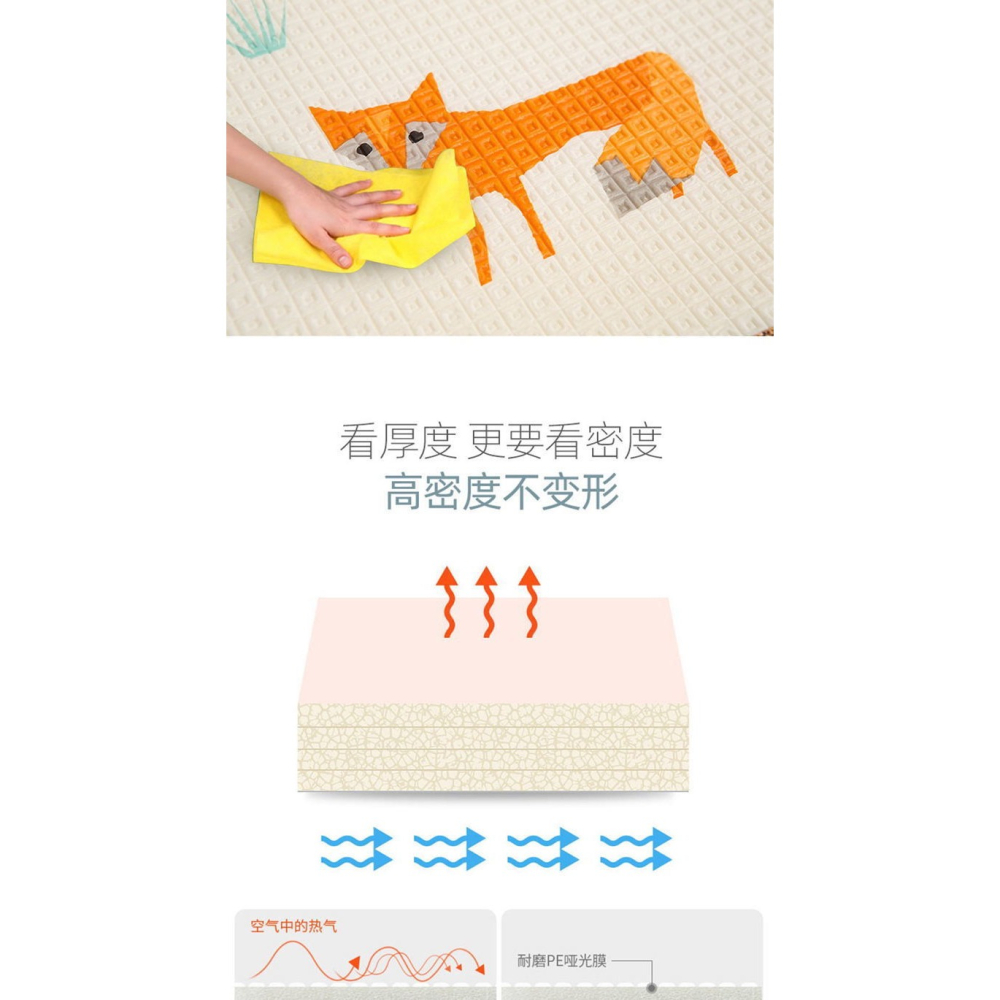 寶寶爬行墊加厚家用嬰兒童爬爬墊定製無毒無味xpe泡沫客廳地墊子-細節圖10