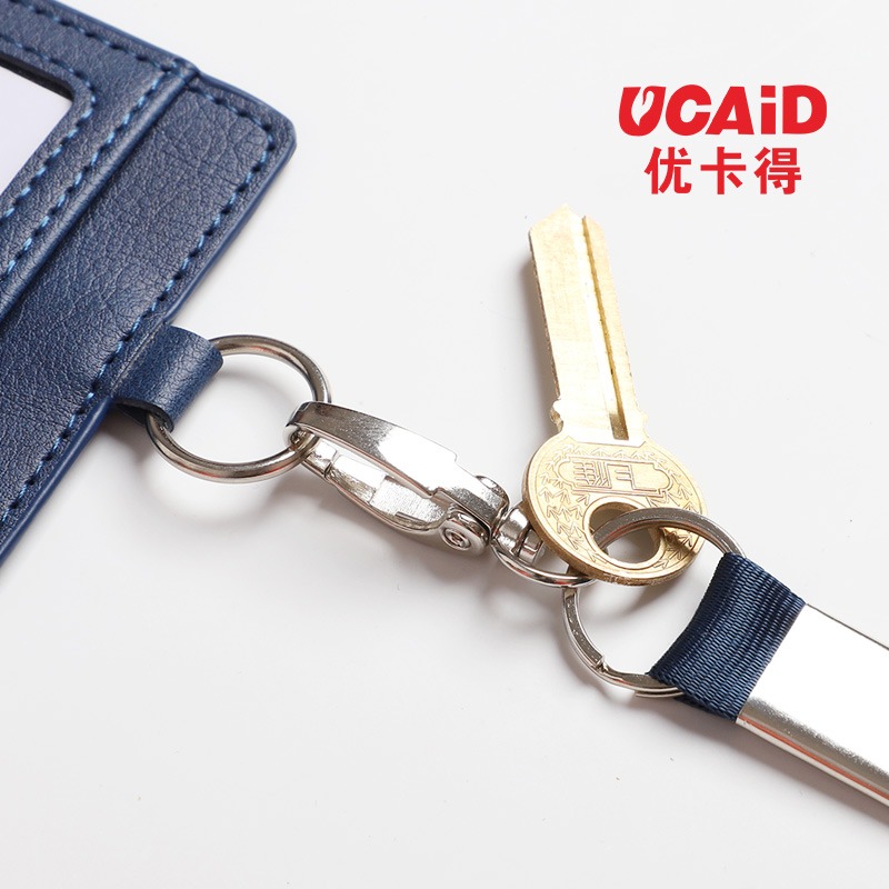 商務簡約員工工作證卡套帶掛繩創意多功能鑰匙扣手腕帶掛繩證卡套-細節圖3