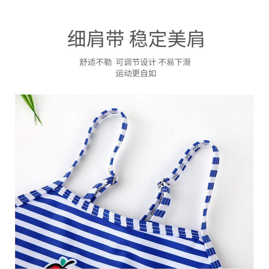 兒童游泳衣女童夏季無袖裙式可愛短褲可愛女孩中大寶寶速幹分體裙-細節圖10