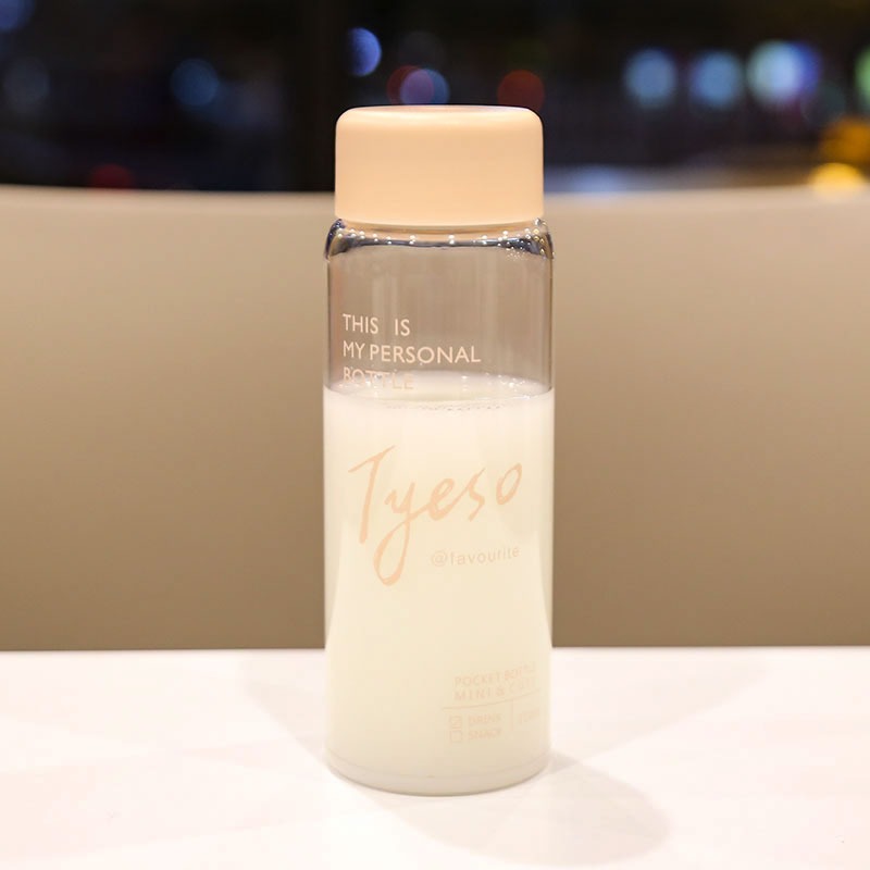 耐100°高溫便攜可愛水杯戶外透明防摔韓版小巧暖手杯迷你塑料杯-細節圖6