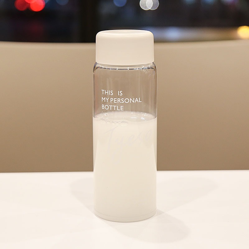 耐100°高溫便攜可愛水杯戶外透明防摔韓版小巧暖手杯迷你塑料杯-細節圖7