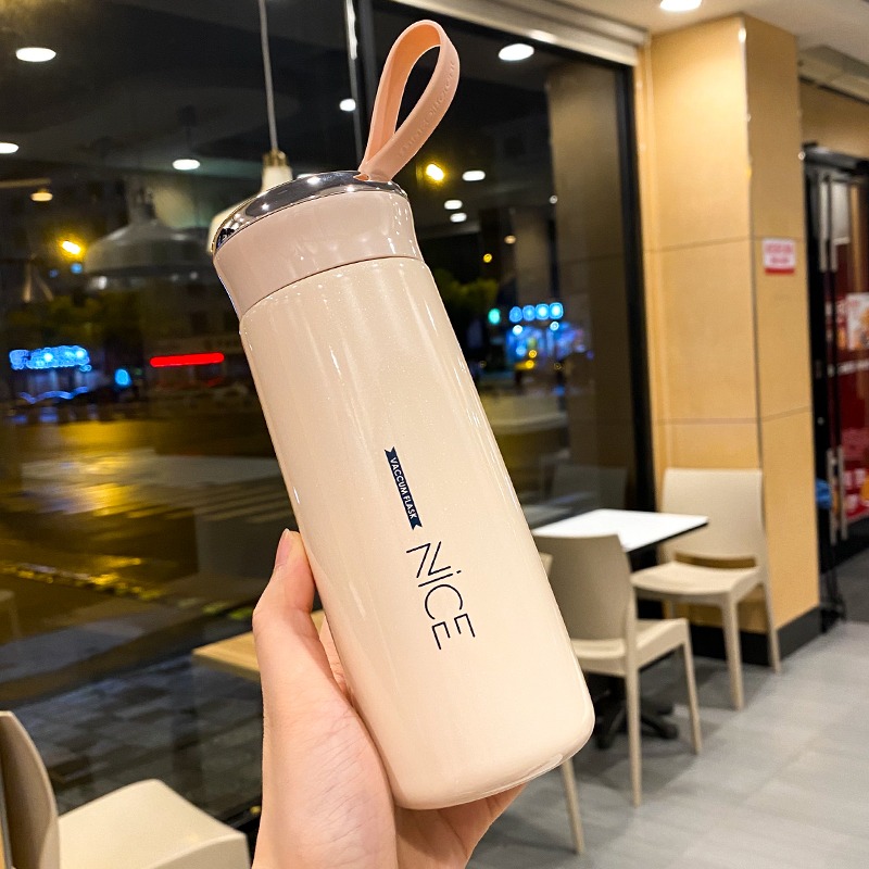 商務保溫杯子女士水杯子男學生304不銹鋼便攜ins簡約泡茶杯禮品杯-細節圖6