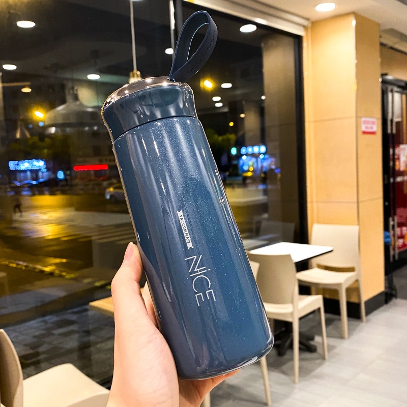 商務保溫杯子女士水杯子男學生304不銹鋼便攜ins簡約泡茶杯禮品杯-細節圖9