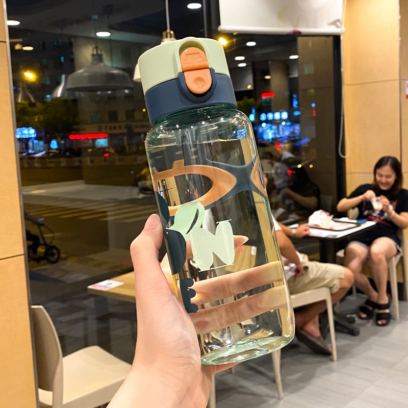 創意簡約水杯男女士學生大容量運動個性潮流便攜防摔刻度水壺戶外-細節圖7