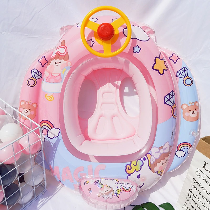 游泳圈兒童坐圈加厚嬰幼兒水泡男寶寶救生圈1-3-6歲小女孩腋下圈-細節圖5