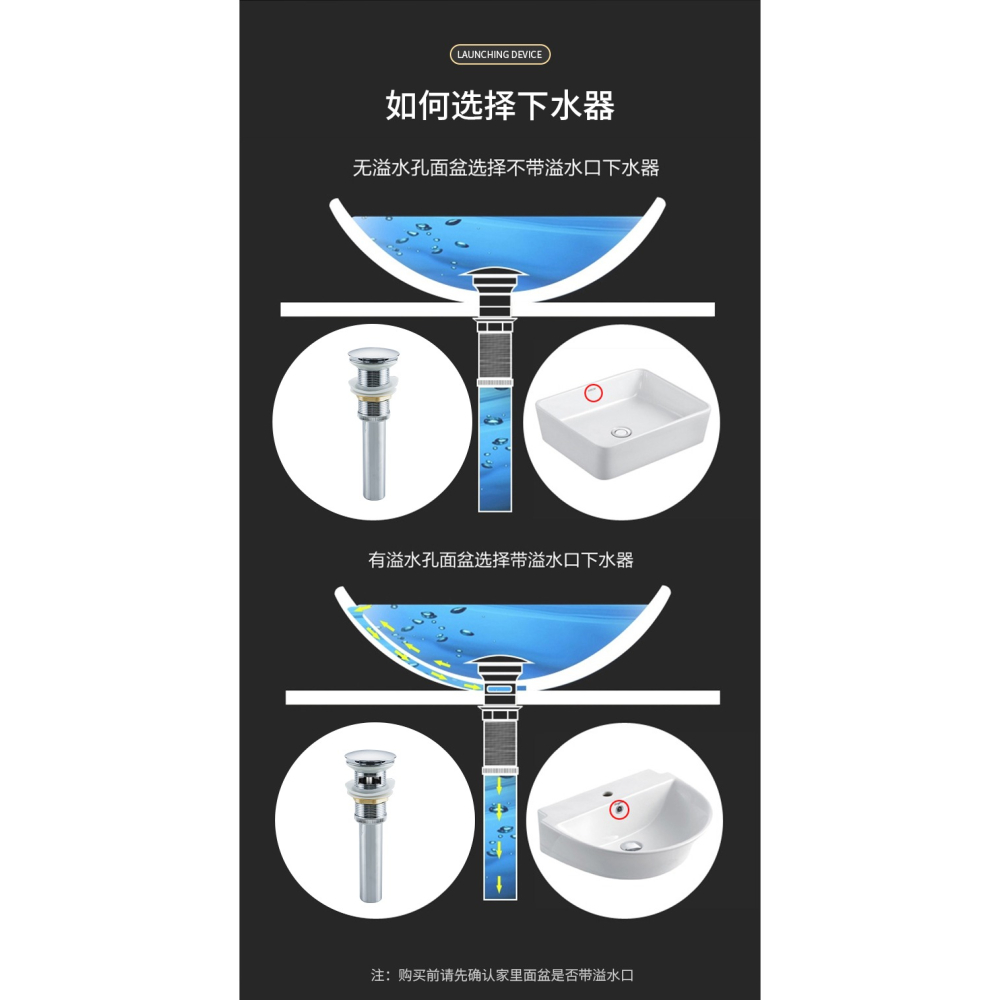 洗臉盆洗手池下水管器管道彈跳芯臺盆面盆防臭堵配件排漏水塞管子-細節圖10