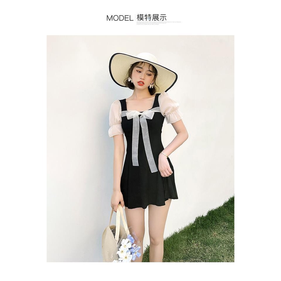 法式游泳衣女士純欲成人分體遮肉保守型顯瘦2022最新款泡溫泉泳裝-細節圖8
