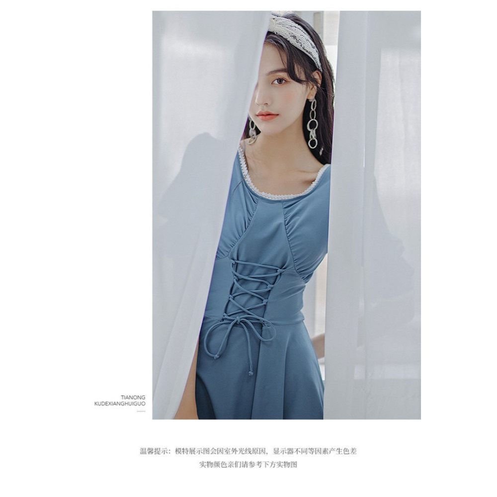 送泳帽 新款泳衣女夏韓國ins連體日系遮肚顯瘦泡溫泉保守游泳衣-細節圖10