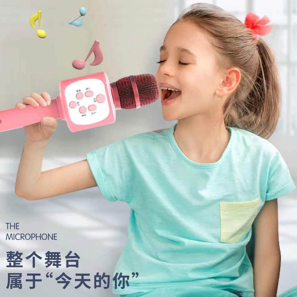 兒童寶寶帶小話筒卡拉ok唱歌機音響一體麥克風小女孩回聲話筒男孩-細節圖3