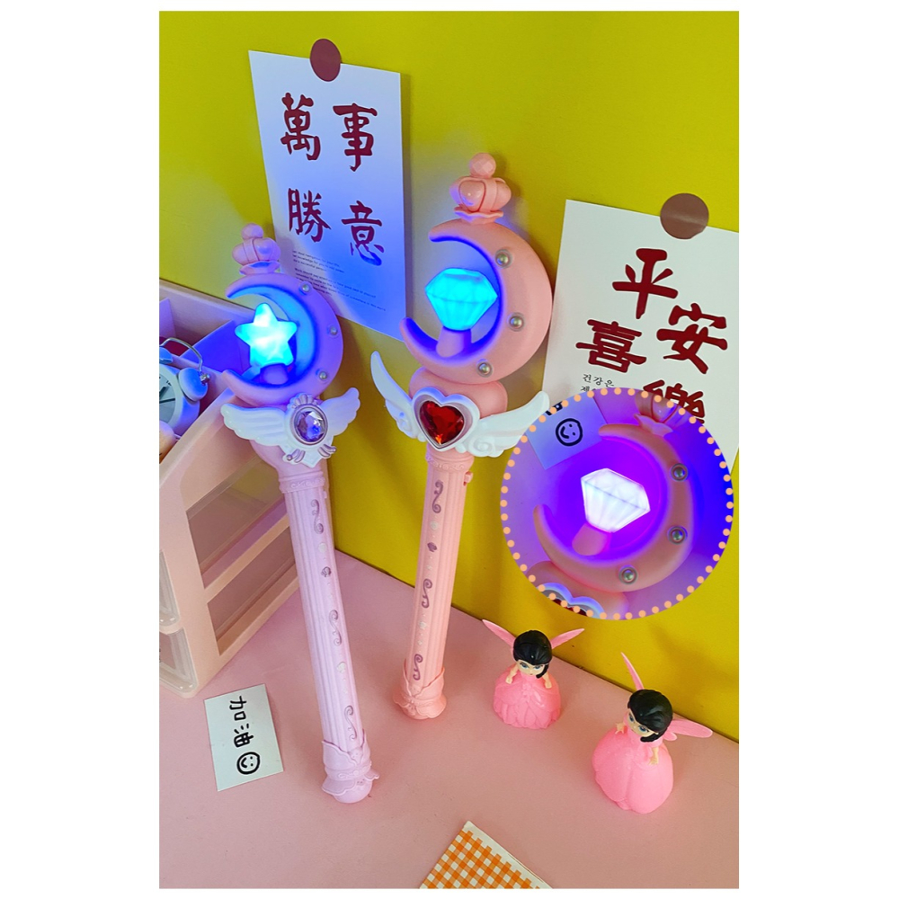 大號魔法棒公主仙女棒套裝兒童發光帶音樂星空燈魔仙女孩玩具禮物-細節圖10