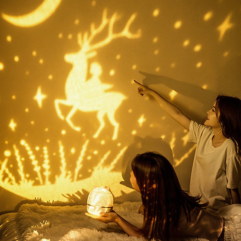 星空投影儀小夜燈臥室安睡氛圍燈滿天星兒童房女生日浪漫七夕禮物-細節圖5
