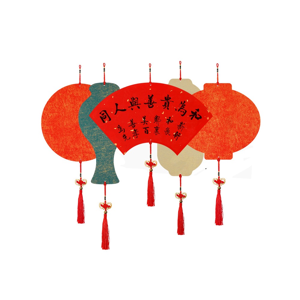 大山皮紙蠟染鎏金宣紙卡紙萬年紅手寫宮燈福卡中國結硬卡掛件加厚春聯紙半生半熟毛筆書法國畫作品紙免裝裱-細節圖5