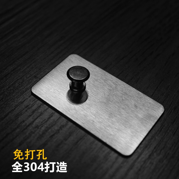 不銹鋼免打孔多用粘鉤掛畫釘相框掛鉤無痕免釘浴室掛衣鉤-細節圖5