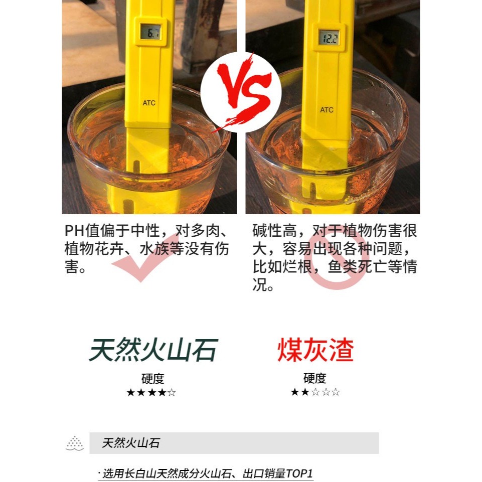 火山石顆粒蘭花專用土鋪面石多肉盆栽水族家用蘭科植料透氣火山巖-細節圖9