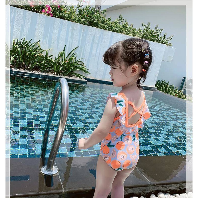 2022新款女童連體泳衣夏季裝韓版泳裝寶寶兒童小公主夏天海邊旅遊-細節圖6