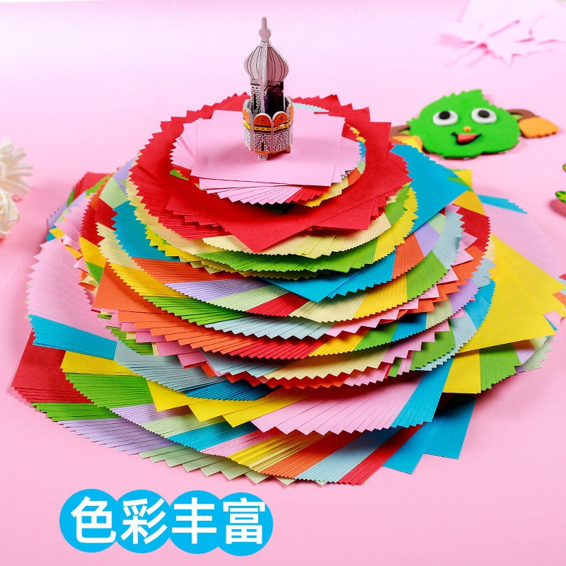 剪紙兒童手工幼兒園小學生A4彩紙折紙專用製作材料套裝彩色卡紙-細節圖2