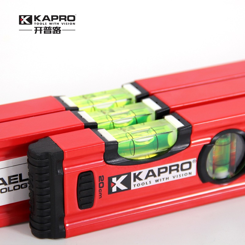 以色列KAPRO開普路水平尺 高精度平水尺水泡 加厚鋁合金迷你裝修-細節圖3