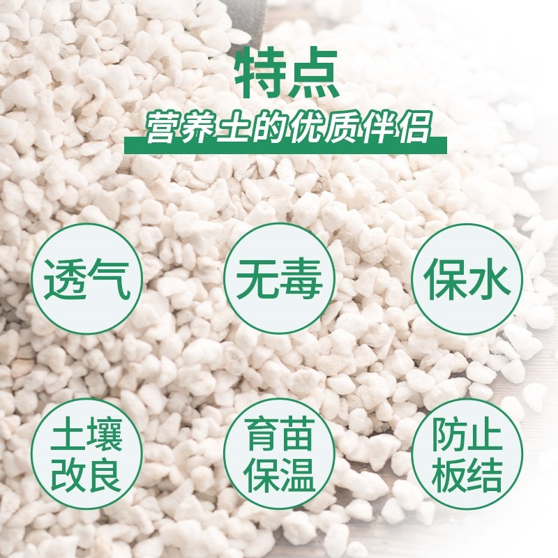 大顆粒珍珠巖園藝蛭石多肉蘭花專用土大包植料養花用營養土包郵-細節圖2