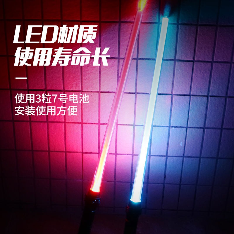 光劍玩具星球大戰激光劍原力變裝兒童刀劍道具伸縮熒光棒抖音熱款-細節圖2