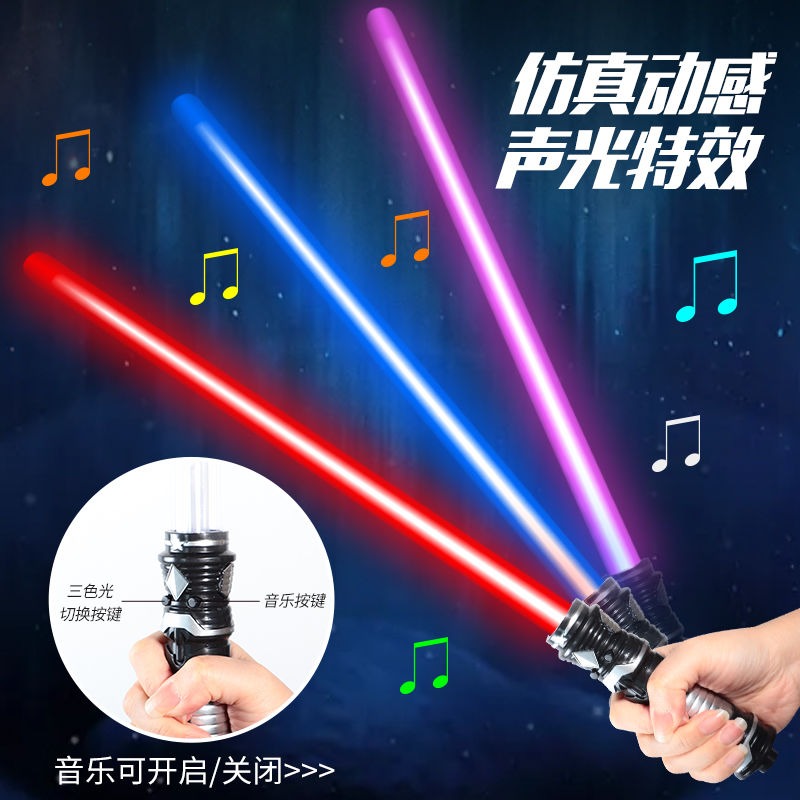 光劍玩具星球大戰激光劍原力變裝兒童刀劍道具伸縮熒光棒抖音熱款-細節圖4