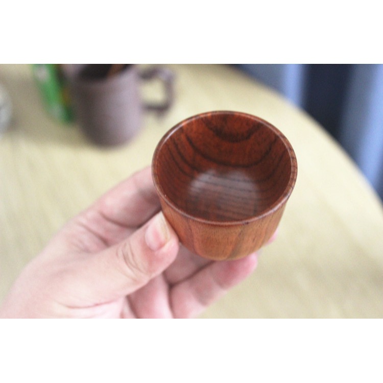 日式木杯子清酒杯酸棗木製茶杯實木隨手杯純手工木頭水杯餐廳家用-細節圖4