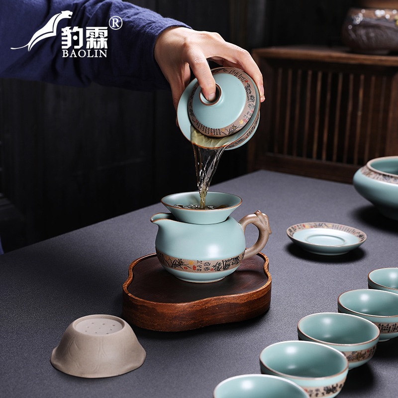 羊脂玉三才蓋碗帶蓋泡茶杯單個茶碗景德鎮喝茶具大號德化描金高端-細節圖4