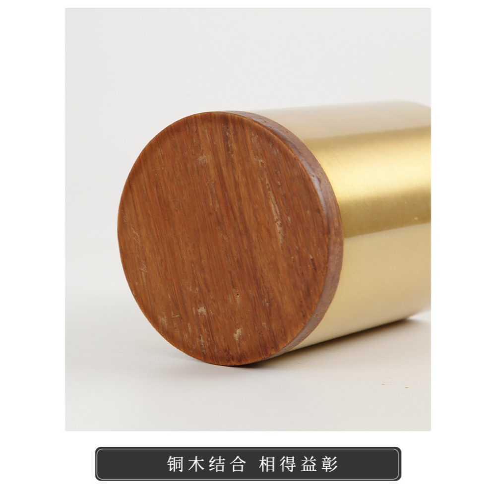 楠竹創意時尚銅筆筒復古中國風學生桌面文具收納盒文房四寶書法國畫用品古風毛筆銅筆筒辦公室桌面收納桶擺件-細節圖10