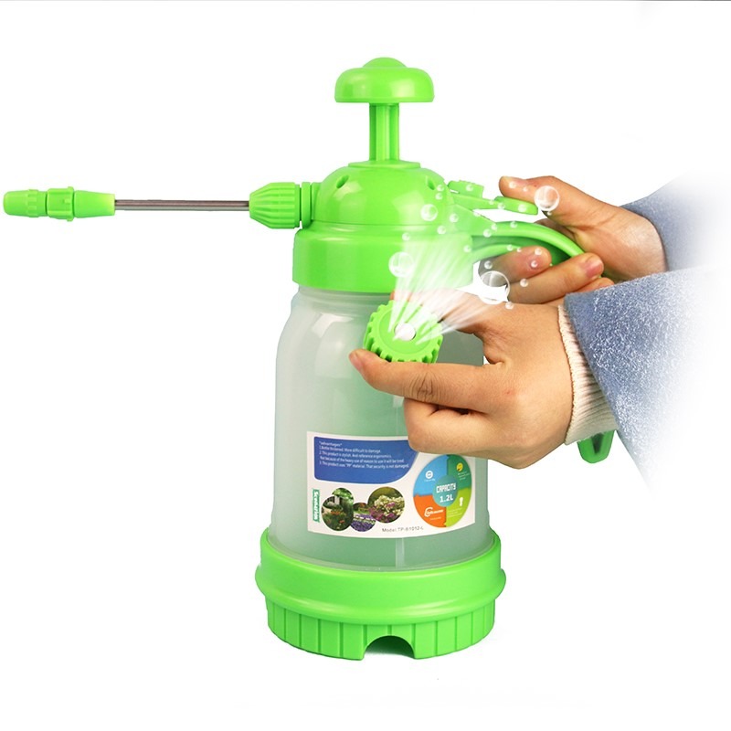園藝澆花工具家用小型灑水噴水壺噴霧器長嘴氣壓式噴壺透明澆水壺-細節圖2