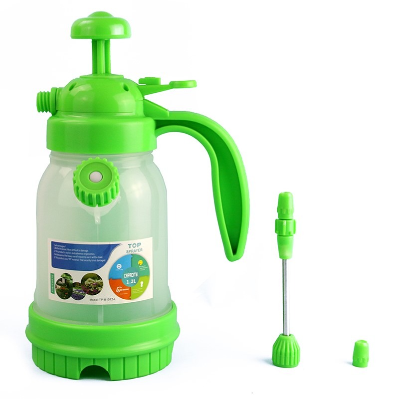 園藝澆花工具家用小型灑水噴水壺噴霧器長嘴氣壓式噴壺透明澆水壺-細節圖3