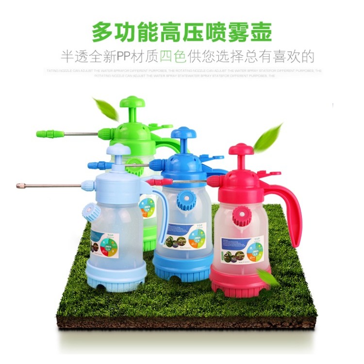 園藝澆花工具家用小型灑水噴水壺噴霧器長嘴氣壓式噴壺透明澆水壺-細節圖6
