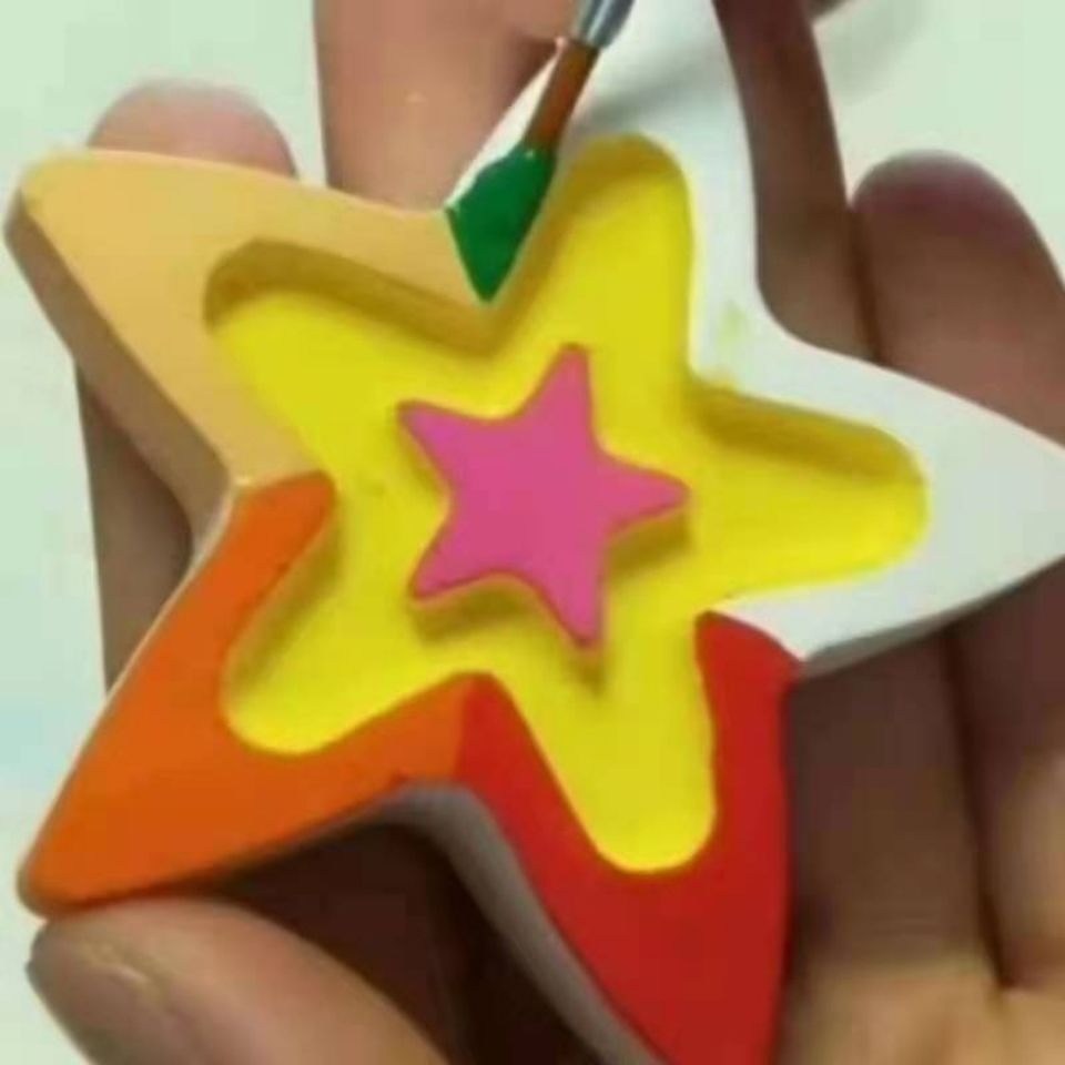 彩繪石膏娃娃diy手工染色h彩繪白胚塗鴉幼兒園卡通兒童玩具擺攤-細節圖7