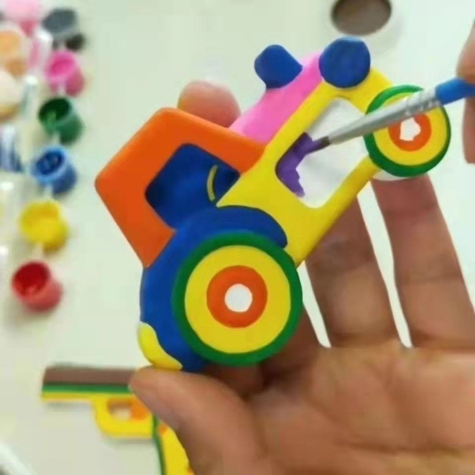彩繪石膏娃娃diy手工染色h彩繪白胚塗鴉幼兒園卡通兒童玩具擺攤-細節圖9