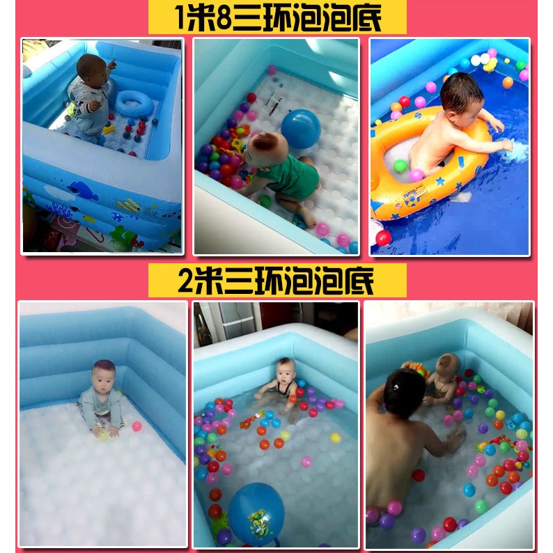 兒童充氣游泳池嬰兒小孩戲水池游泳桶超大家用充氣洗澡池加厚成人-細節圖9