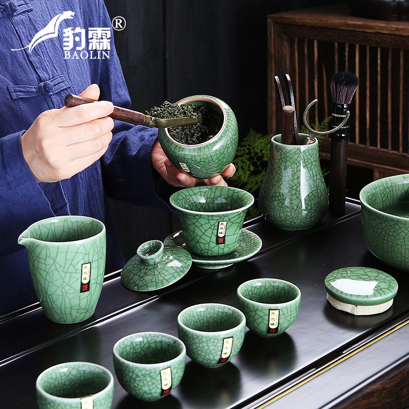 大容量哥窯茶葉罐鐵觀音散茶存茶罐儲物罐普洱茶儲存罐茶葉小罐茶-細節圖3